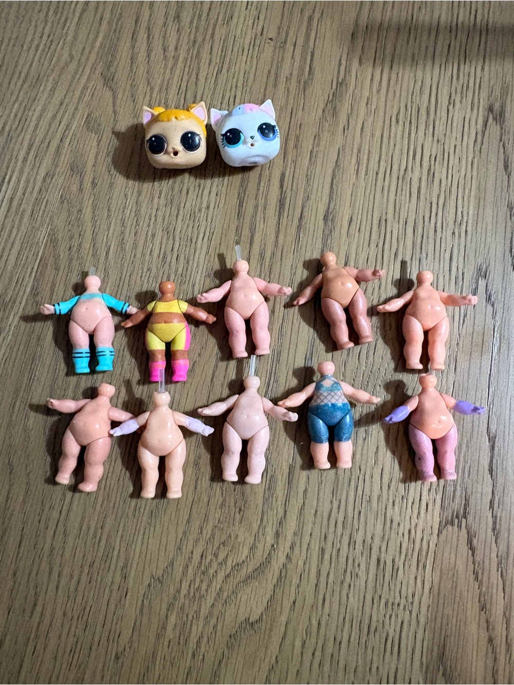 L.O.L. Surprise! Doll Bodies with Yellow, Blue, Pink & Purple Accents